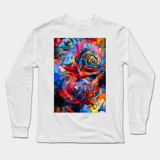 Knitted Flowers Long Sleeve T-Shirt